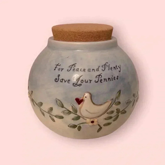 🔻Vintage🔻 RUSS Berrie Pot Save Your Pennies, 5.50’’ - Picture 7 of 7